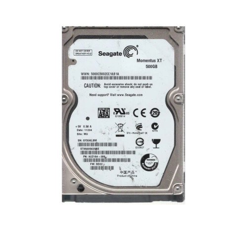 9UZ154-285 - Seagate 500GB 7200RPM SATA 32MB 2.5" HDD