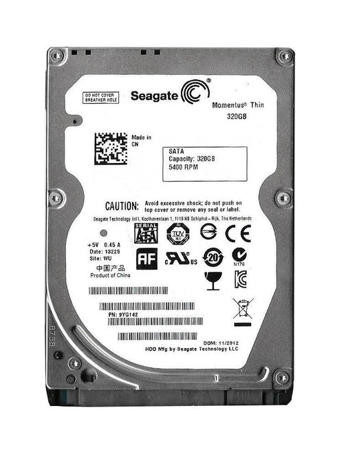 9YG142-190 - Seagate 320GB 5400RPM SATA 3Gb/s 2.5" HDD