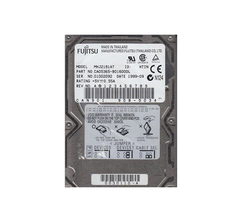 CA05365-B01600DL - Fujitsu 18.1GB 4200RPM 2.5" IDE HDD