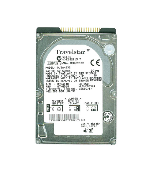 DJSA-232 - IBM 32GB 5400RPM 2.5" IDE HDD