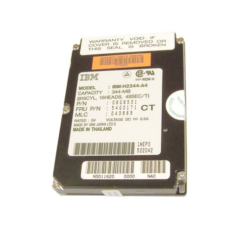 H2344-A4 - IBM 344MB 3800RPM IDE 2.5-inch Hard Drive for ThinkPad Series