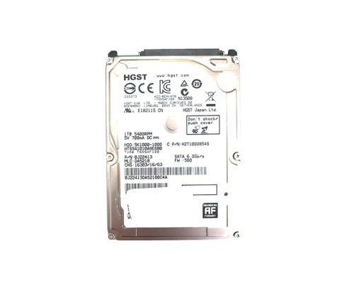 H2T1000854S - Hitachi 1TB 5400RPM SATA 6Gb/s 2.5" HDD