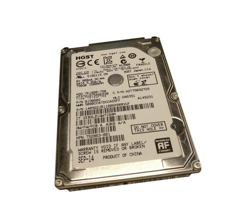 H2T7503272S - HGST 750GB 7200RPM SATA 6Gb/s 2.5" HDD