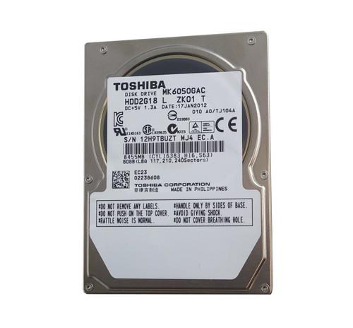 HDD2G18 - TOSHIBA 60GB 4200RPM IDE 2.5" HDD