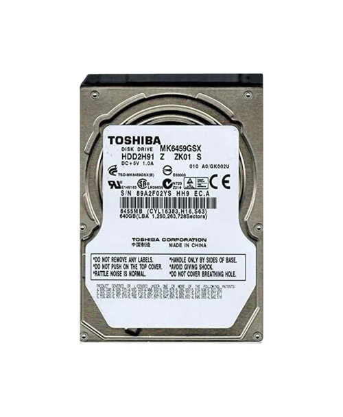 HDD2H91B - TOSHIBA 640GB 5400RPM SATA 8MB 2.5" HDD
