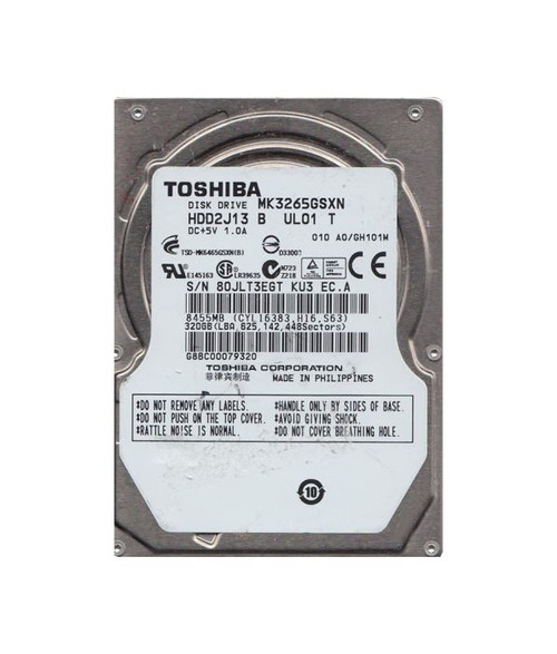 HDD2J13S - Toshiba 320GB 5400RPM SATA 3Gb/s 2.5-inch Hard Drive