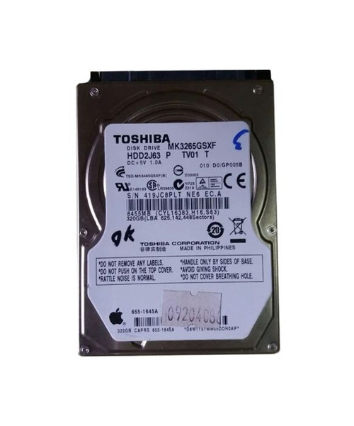 HDD2J63P - Toshiba 320GB 5400RPM SATA 3Gb/s 2.5-inch Hard Drive