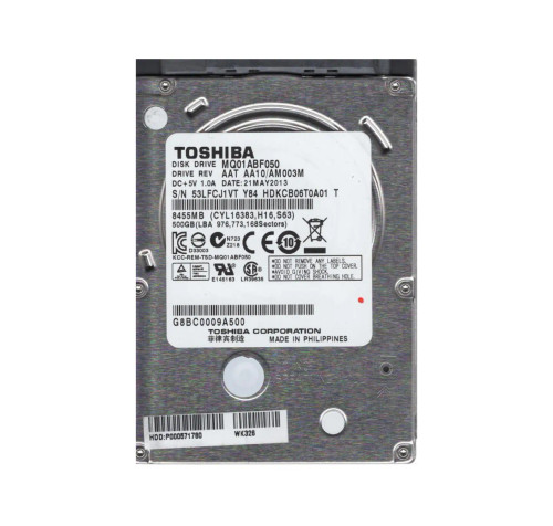 HDKCB06T0A01 - TOSHIBA 500GB 5400RPM SATA 6Gb/s 2.5" HDD