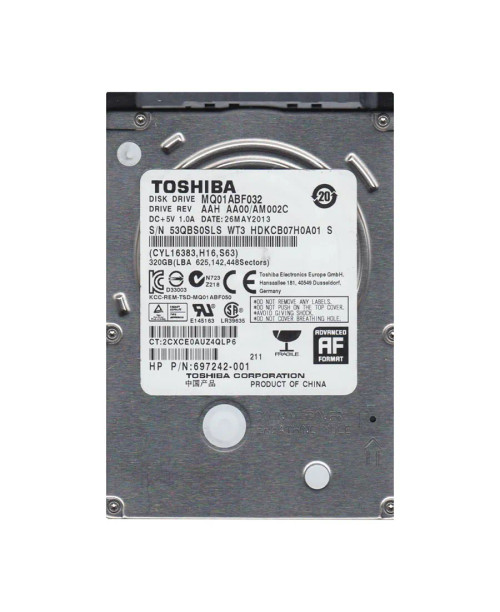 HDKCB07H0A01 - TOSHIBA 320GB 5400RPM SATA 6Gb/s 2.5" HDD