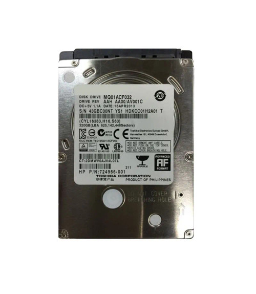 HDKCC01H2A01 - TOSHIBA 320GB SATA 6Gb/s 7200RPM 2.5" HDD
