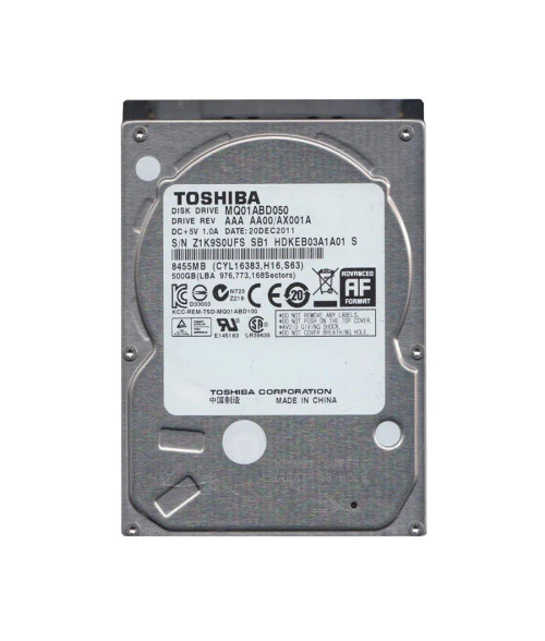 HDKEB03A1A01S - TOSHIBA 500GB 5400RPM SATA 8MB 2.5" HDD