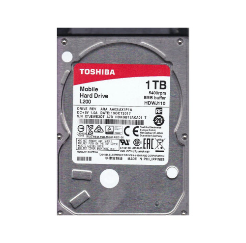 HDKGB13AKA01 - TOSHIBA 1TB 5400RPM SATA 3Gb/s 2.5" HDD