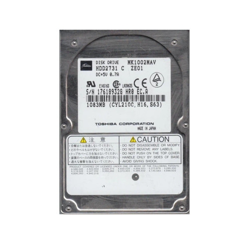MK1002MAV - Toshiba 1GB 4200RPM IDE 2.5" HDD