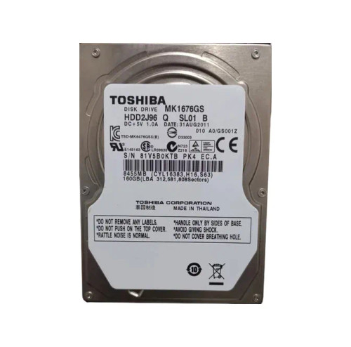 MK1676GS - TOSHIBA 160GB 5400RPM SATA 8MB 2.5" HDD