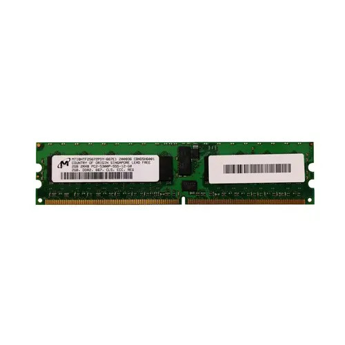 MT18HTF25672PDY-667E1 - Micron 2GB DDR2-667MHz ECC Registered CL5 240-Pin DIMM 1.8V 2R Memory Module