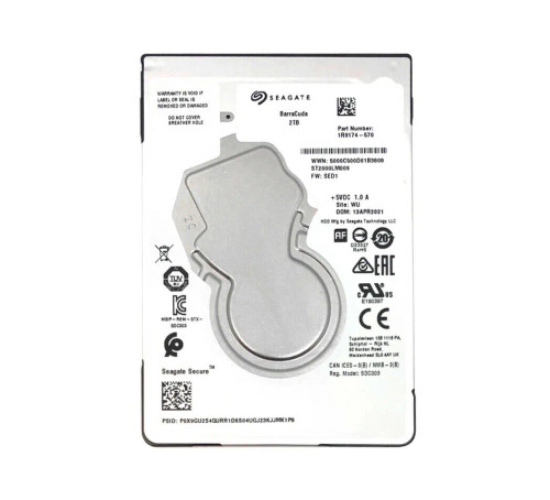 ST2000LM009 - Seagate 2TB 5400RPM SATA 6Gb/s 2.5" HDD