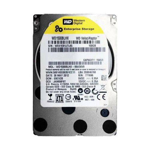 WD1500BLHX-88A56V0 - Western Digital 150GB 10000RPM SATA 2.5" Enterprise HDD