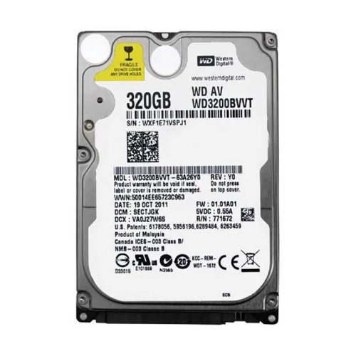 WD3200BVVT-63A26Y0 - Western Digital 320GB 5400RPM SATA 2.5-Inch HDD
