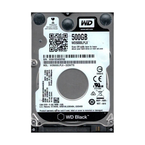 WD5000LPLX-22ZNTT0 - Western Digital 500GB 7200RPM SATA 2.5-Inch HDD