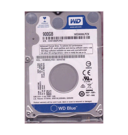 WD9000LPZX - Western Digital 900GB 5400RPM SATA 6Gb/s 2.5" HDD