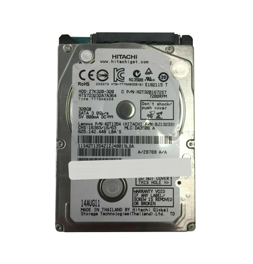 Z7K320-320 - Hitachi 320GB 7200RPM SATA 3Gb/s 2.5" HDD