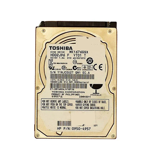 0950-4957 - HP 160GB 5400RPM 2.5" SATA HDD