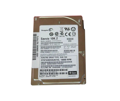 540-7296 - SUN 73GB 10K SAS 2.5" Hot-Swap HDD