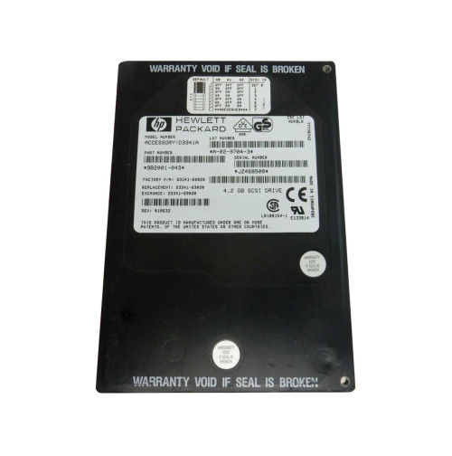 9B2001-043 - Seagate 4.2GB 5400RPM Fast Wide SCSI 3.5" HDD