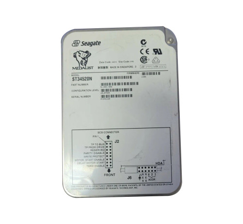 9L1001-006 - Seagate 4.55GB 7200RPM Ultra SCSI 3.5" HDD