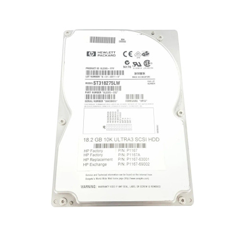 9L2005-032 - Seagate 18GB 7200RPM Ultra2 SCSI 3.5" HDD