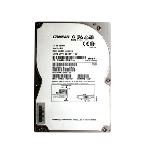 9L6001-036 - Seagate 9.1GB 7200RPM Ultra2 SCSI 80-Pin 3.5" HDD