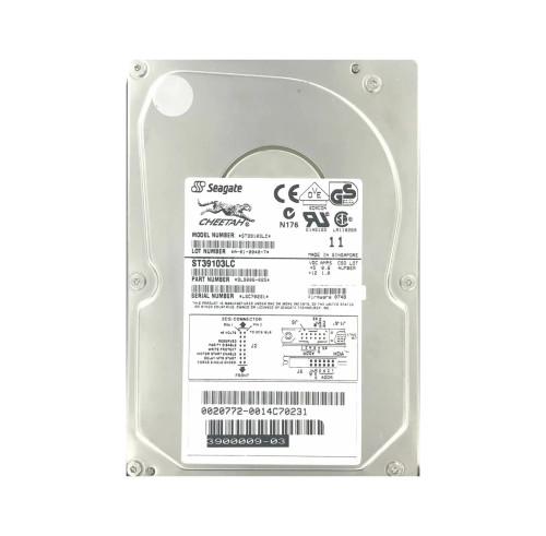 9L9006-025 - Seagate 9.1GB 10000RPM Ultra2 SCSI 80-Pin 3.5" HDD