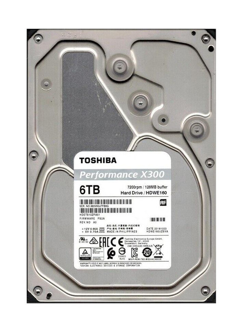 HDWE160UZSVA - TOSHIBA 6TB 7200RPM SATA 128MB 3.5" HDD