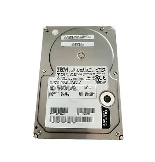 IBM 36GB 10000RPM Ultra-160 SCSI Hard Drive for Servers - IC35L036UCD210-0 - 3.5-inch