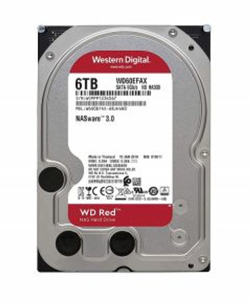 WD60EFZX - Western Digital Red Plus NAS 6TB 5640RPM, SATA 6Gb/s, 128MB Cache,3.5-inch Internal Hard Drive