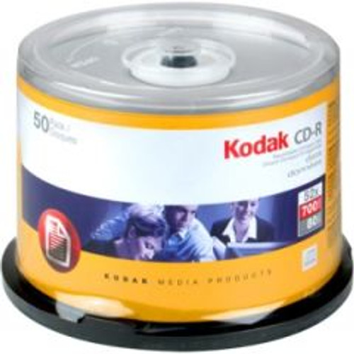 20250 - Kodak 52x CD-R Media - 700MB - 120mm Standard - 50 Pack Spindle