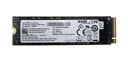 09F8D1 - Dell / Lite-On 256GB Multi-Level Cell PCI Express 3x4 (NVMe) M.2 2280 Solid State Drive