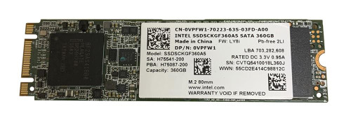 0VPFW1 - Dell 360GB SATA 6Gb/s M.2 SSD
