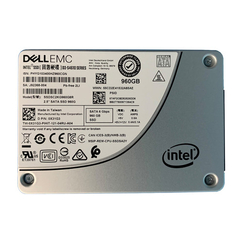 0X31G3 - Dell 960GB SATA 6Gb/s 2.5" SSD