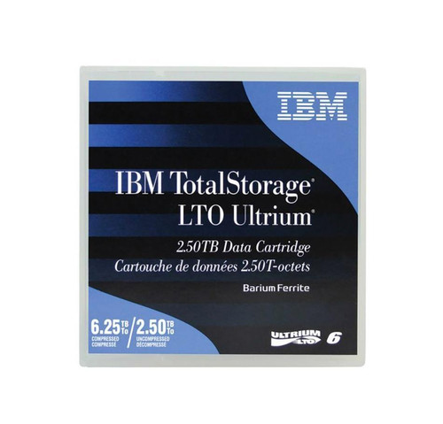 00V7590 - IBM LTO Ultrium-6 2.5TB/6.25TB Barium Ferrite (BAFE) Data Cartridge