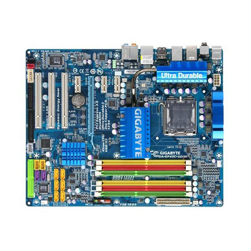 GA-EP45C-UD3R - Gigabyte Technology P45/ICH10 ATX DDR2 Core 2 Quad Motherboard