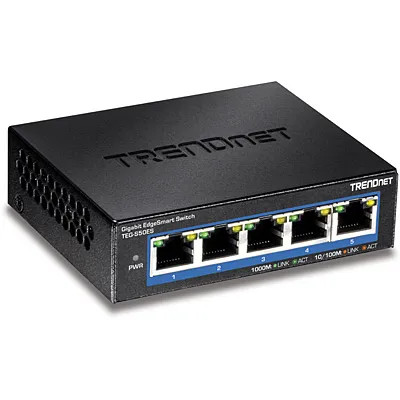 TEG-S50ES - TRENDnet 5-Port Gigabit Layer 2 Managed Network Switch