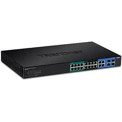 TRENDnet TPE-204US 20-Port PoE+ Fast Ethernet Network Switch
