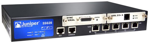 SSG-20-SH-ADSL2-B - Juniper Networks 5-Port 10/100 ADSL2 VPN Firewall
