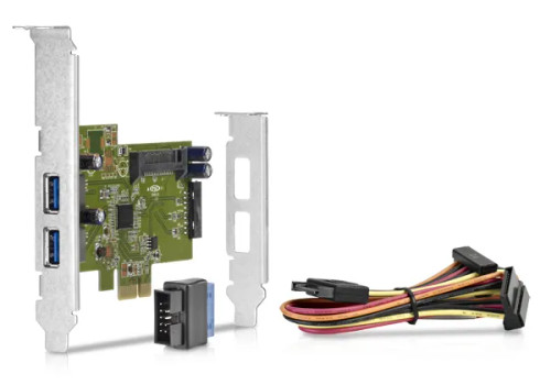 663213-001 - HP 2-Port USB 3.0 4.8Gb/s PCIe x1 Network Card