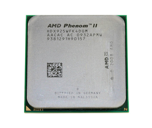 HDX925WFK4DGM - AMD Phenom II X4 925 2.80GHz Socket AM3 Processor