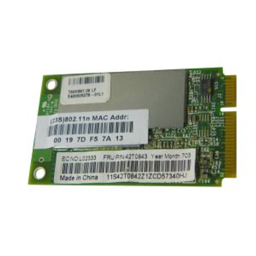 42T0842 - IBM 802.11a/b/g/n Mini-PCI Express Wireless Wi-Fi Card