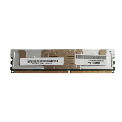 43X5026 - IBM 4GB 667MHz DDR2 PC2-5300 ECC Fully Buffered CL5 240-Pin DIMM Memory