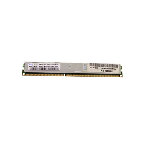 43X5303 - IBM 8GB DDR3-1066MHz PC3-8500 ECC Registered CL7 240-Pin DIMM 1.35V Low Voltage Dual Rank Very Low Profile VLP Memory Module