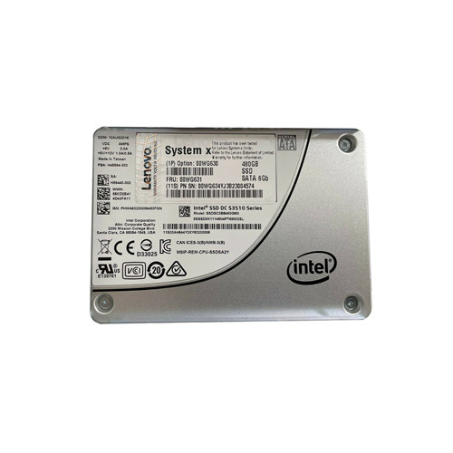 00WG631 - Lenovo 480GB SATA 6Gb/s 2.5" Hot-Swap SSD